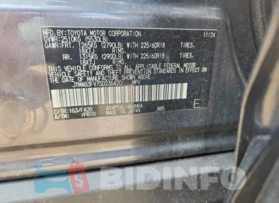 JTMAB3FV7SD236420 Photo# 12