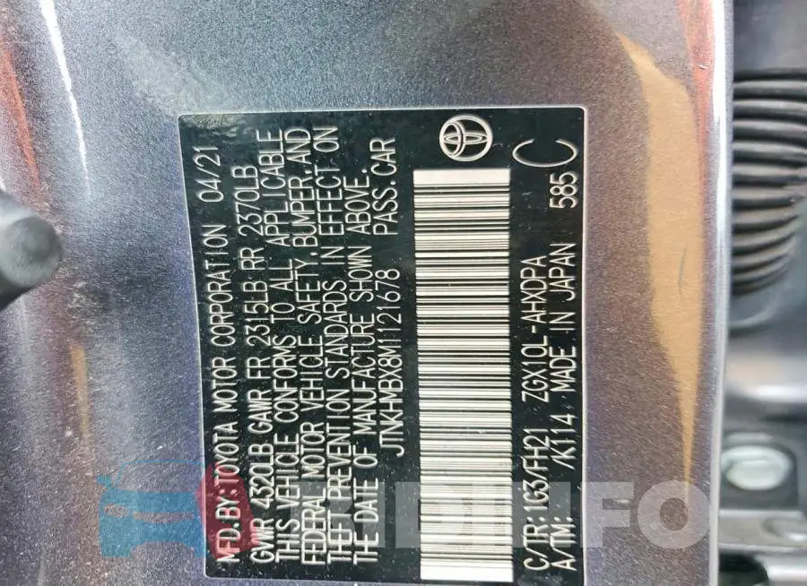 JTNKHMBX8M1121678 Photo# 13