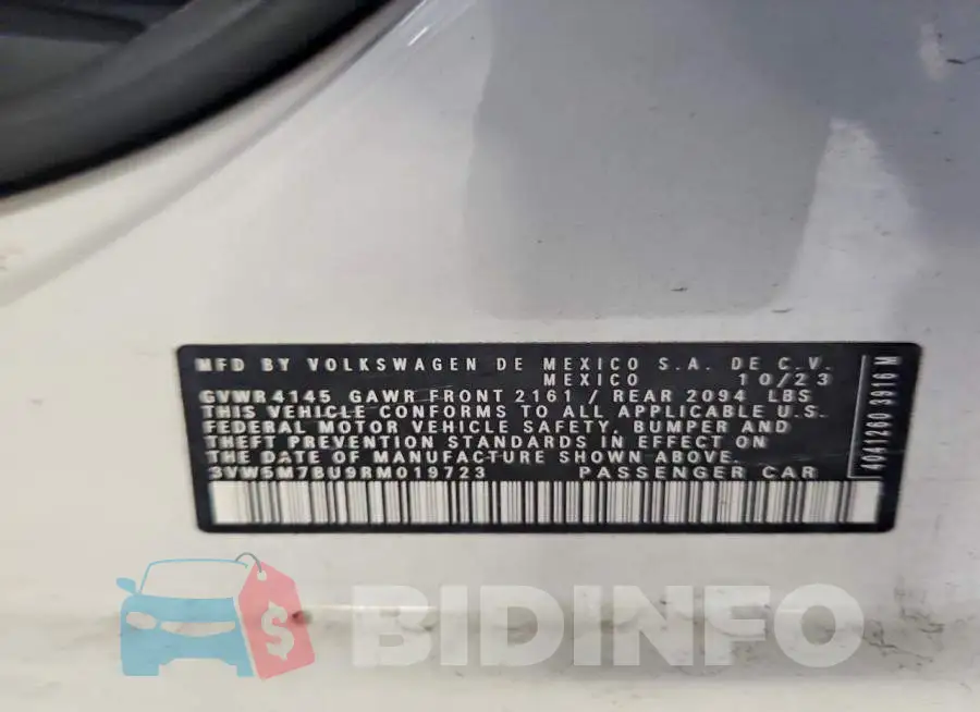 3VW5M7BU9RM019723 Photo# 13