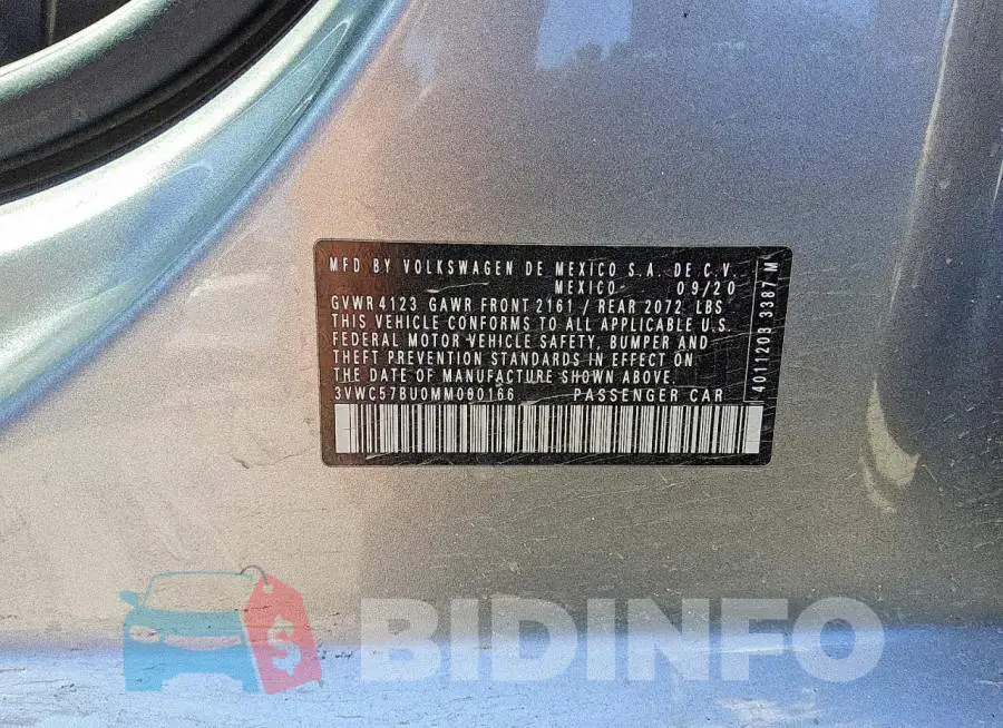 3VWC57BU0MM000166 Photo# 12
