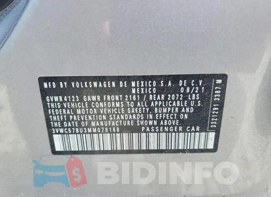 3VWC57BU3MM079168 Photo# 12