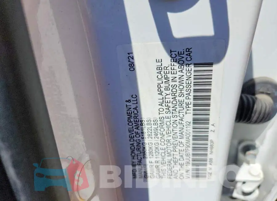 19UUB7F90MA001192 Photo# 12