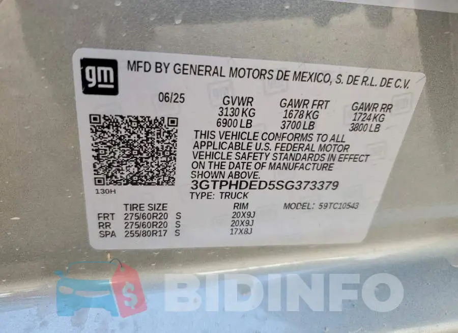 3GTPHDED5SG373379 Photo# 12