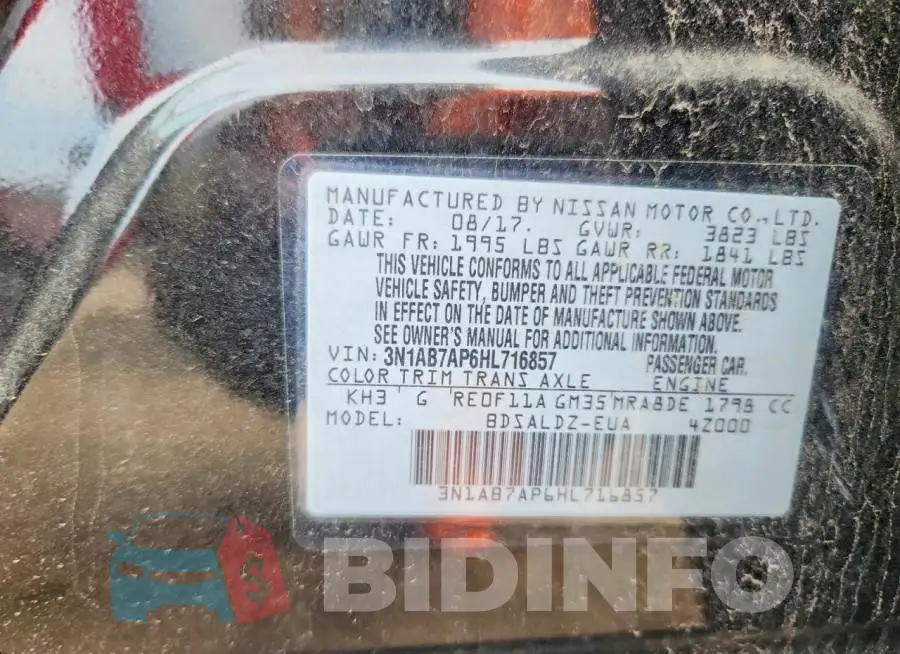 3N1AB7AP6HL716857 Photo# 12