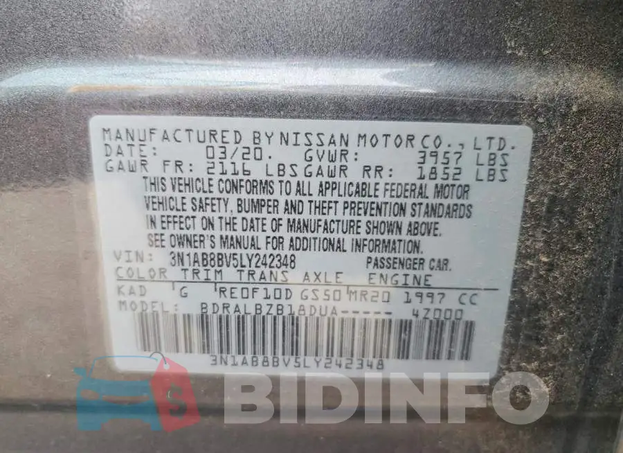 3N1AB8BV5LY242348 Photo# 12