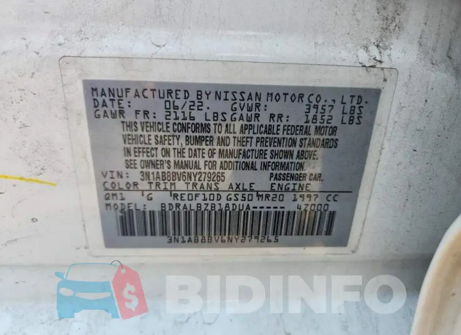 3N1AB8BV6NY279265 Photo# 13