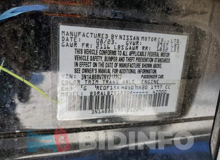 3N1AB8BV7RY212292 Photo# 12