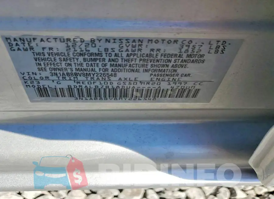 3N1AB8BV8MY226548 Photo# 12