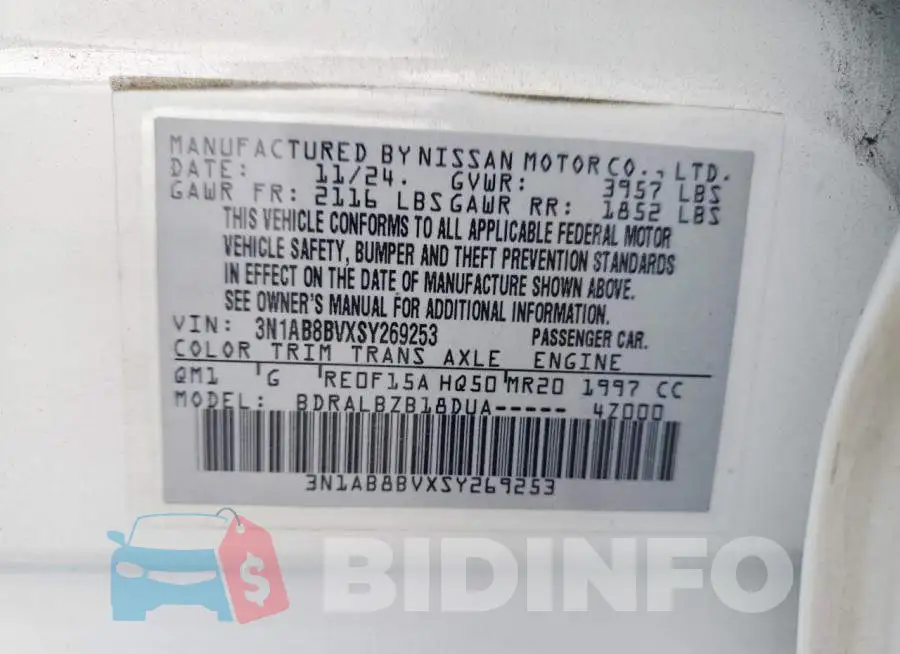3N1AB8BVXSY269253 Photo# 12