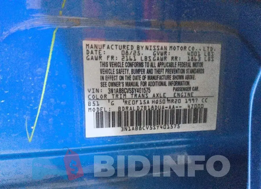 3N1AB8CV5SY401575 Photo# 12