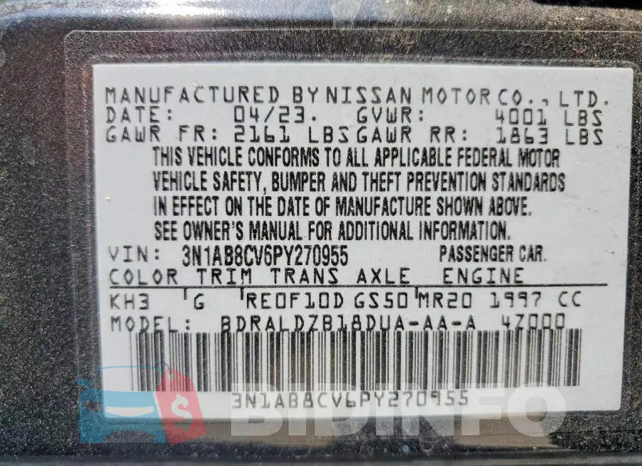3N1AB8CV6PY270955 Photo# 12