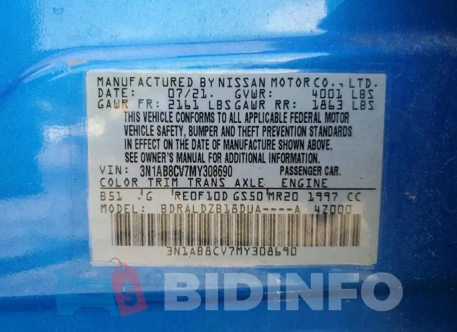 3N1AB8CV7MY308690 Photo# 12