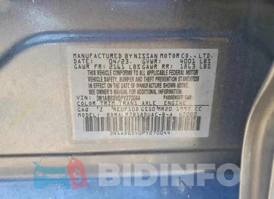 3N1AB8DV0PY270044 Photo# 12