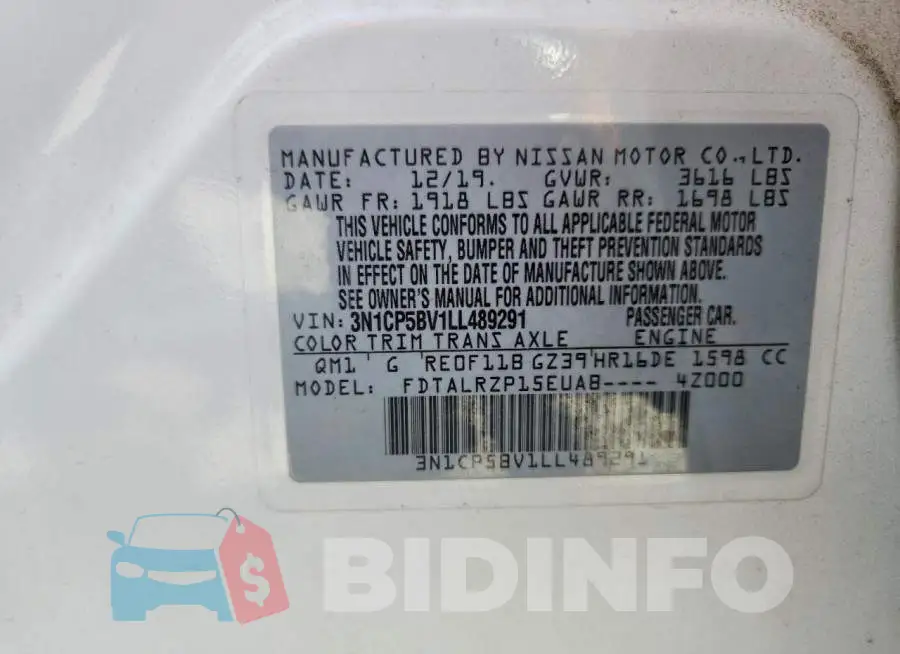 3N1CP5BV1LL489291 Photo# 14