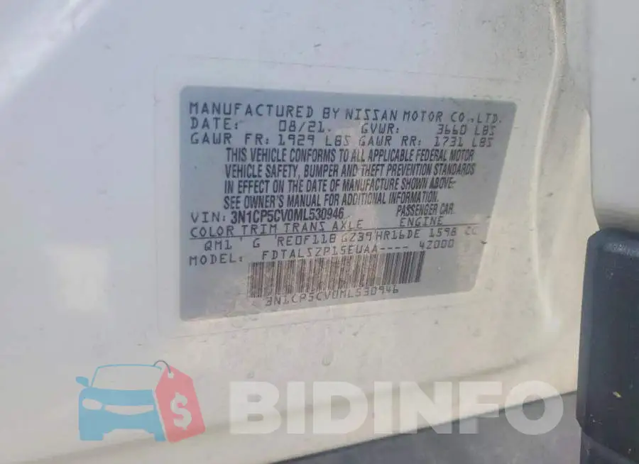 3N1CP5CV0ML530946 Photo# 13