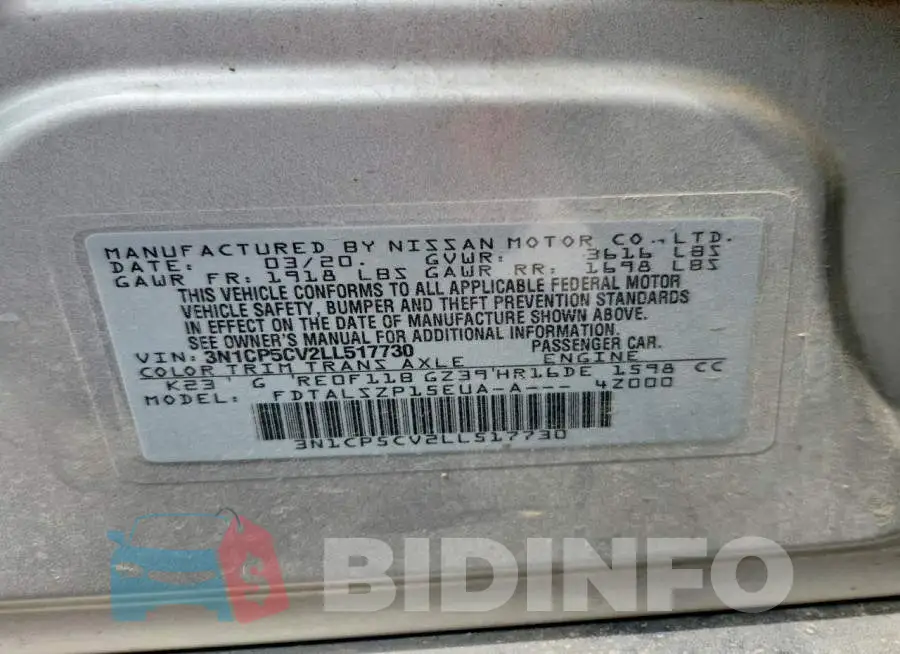 3N1CP5CV2LL517730 Photo# 12