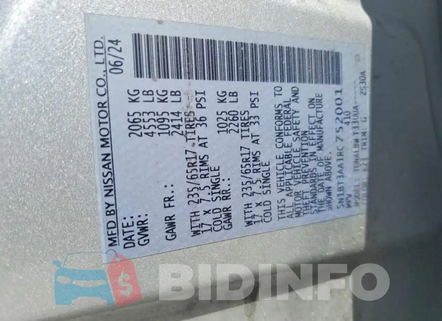 5N1BT3AA1RC752001 Photo# 12