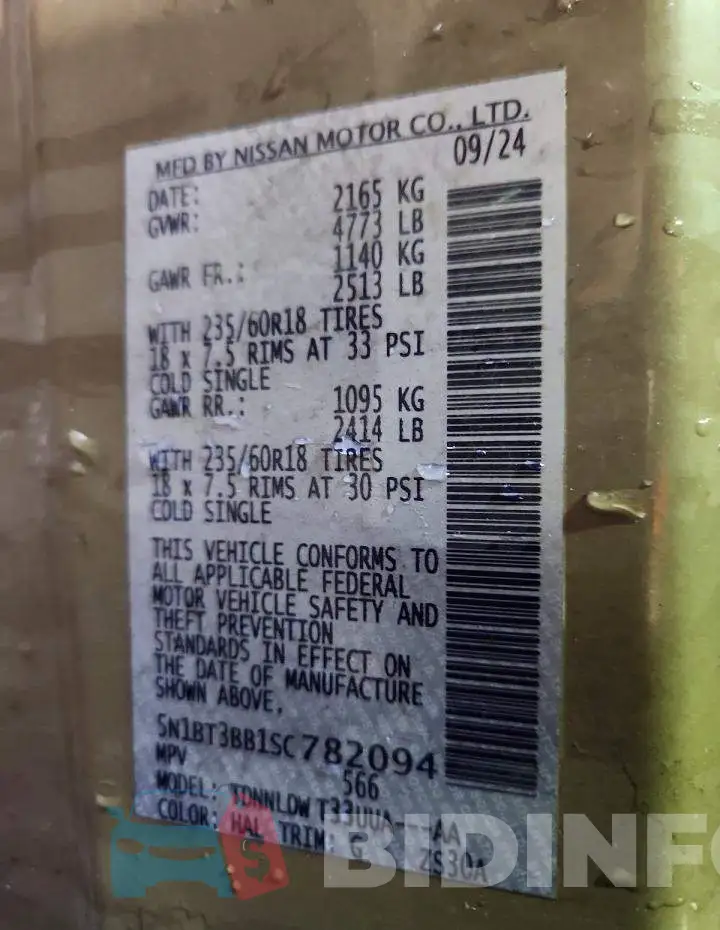 5N1BT3BB1SC782094 Photo# 13