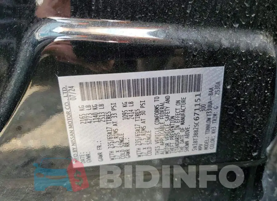 5N1BT3BB2SC671151 Photo# 13