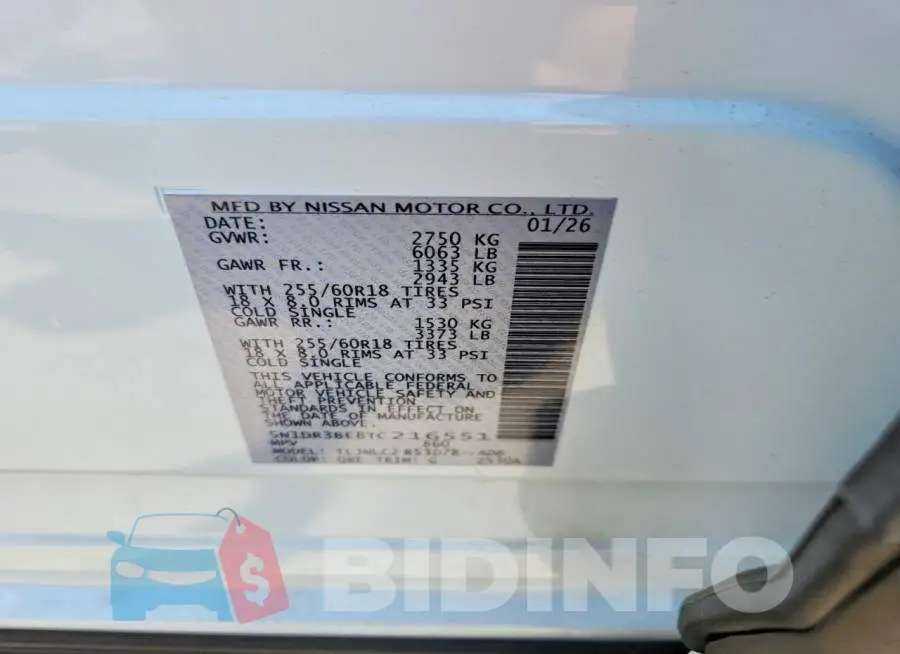 5N1DR3BE8TC216551 Photo# 13