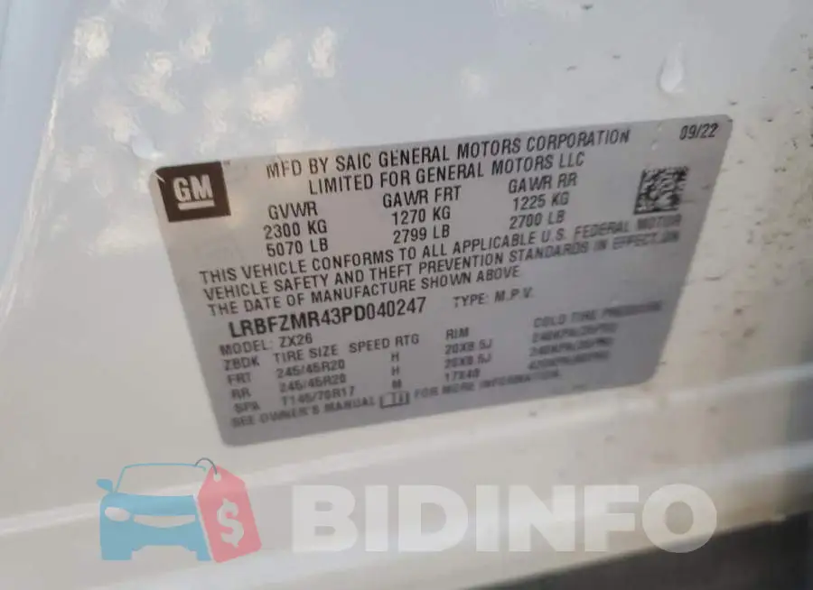 LRBFZMR43PD040247 Photo# 14