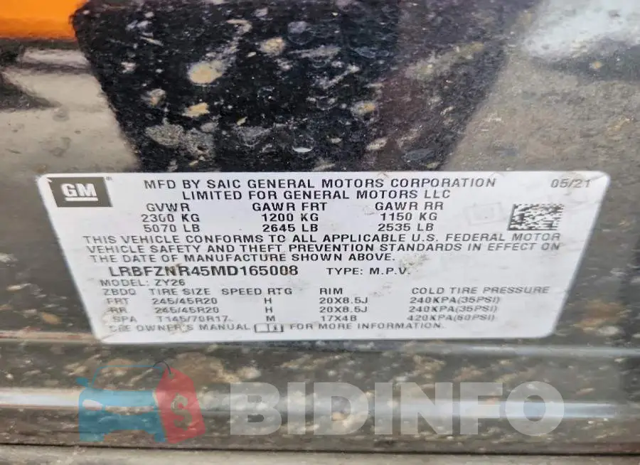 LRBFZNR45MD165008 Photo# 13