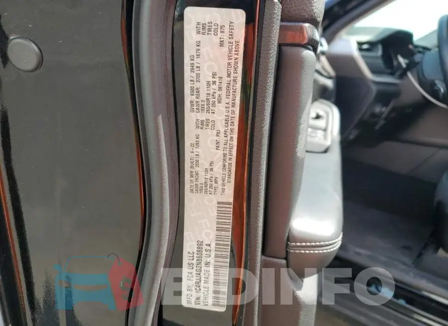 1C4RJJAG2N8608892 Photo# 13