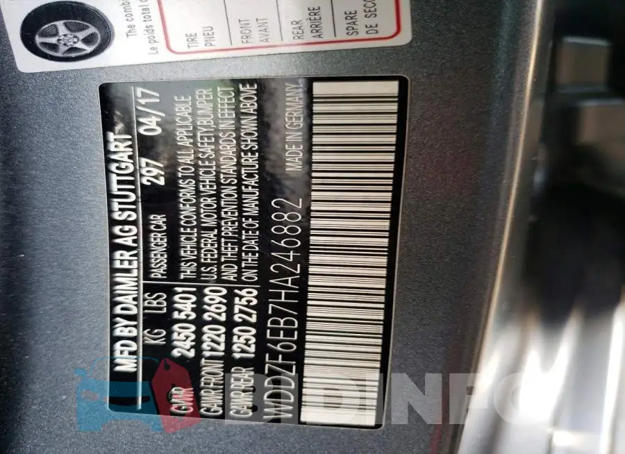 WDDZF6EB7HA246882 Photo# 12