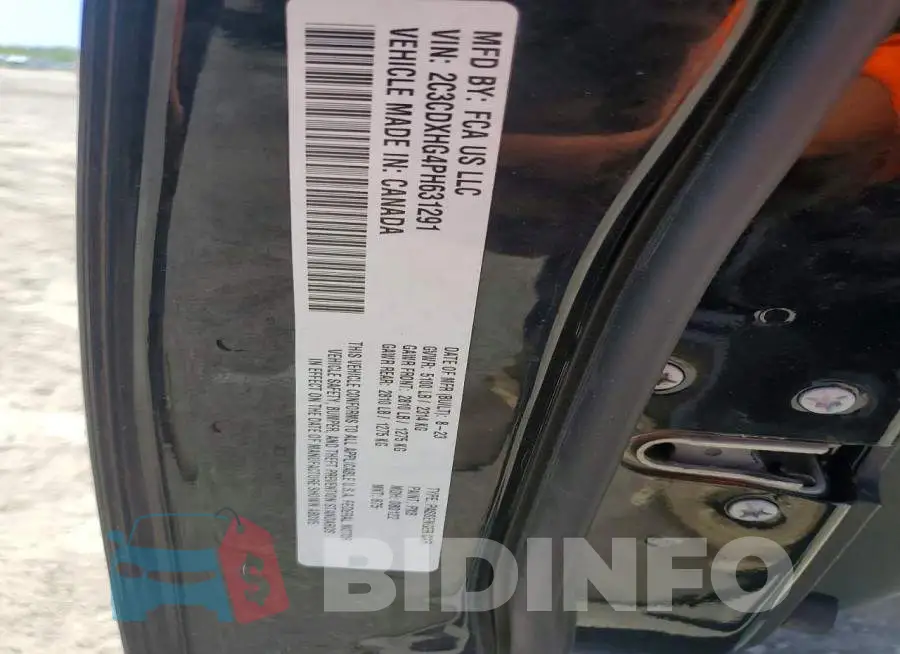 2C3CDXHG4PH631291 Photo# 12
