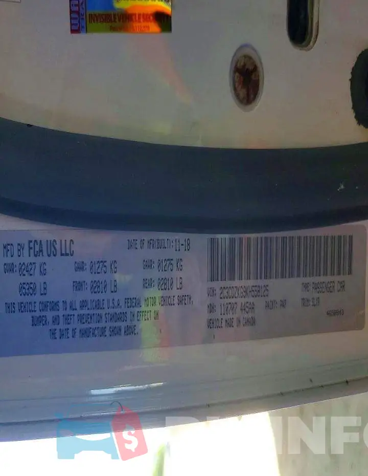 2C3CDZKG9KH558125 Photo# 12