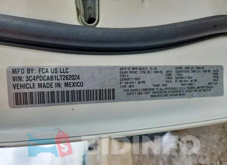 3C4PDCAB1LT262024 Photo# 13