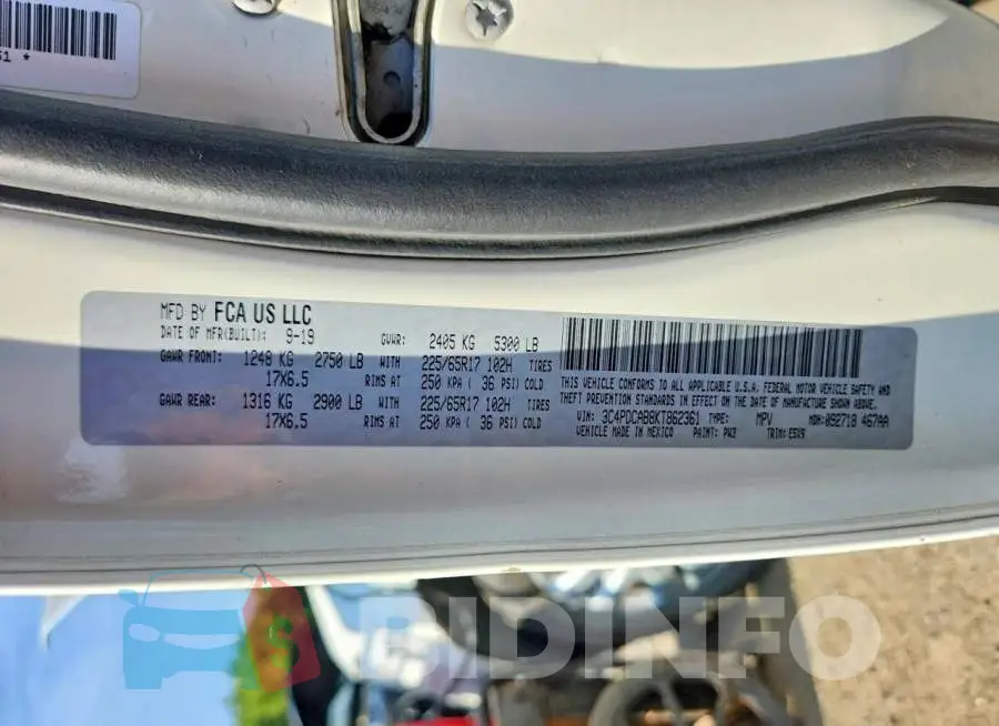 3C4PDCAB8KT862361 Photo# 13