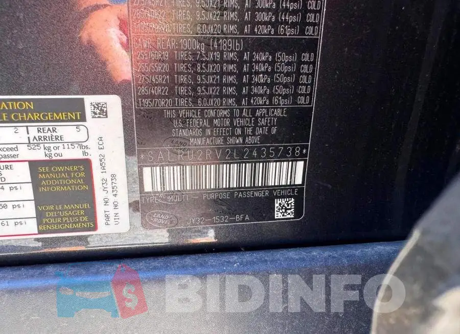 SALRU2RV2L2435738 Photo# 10