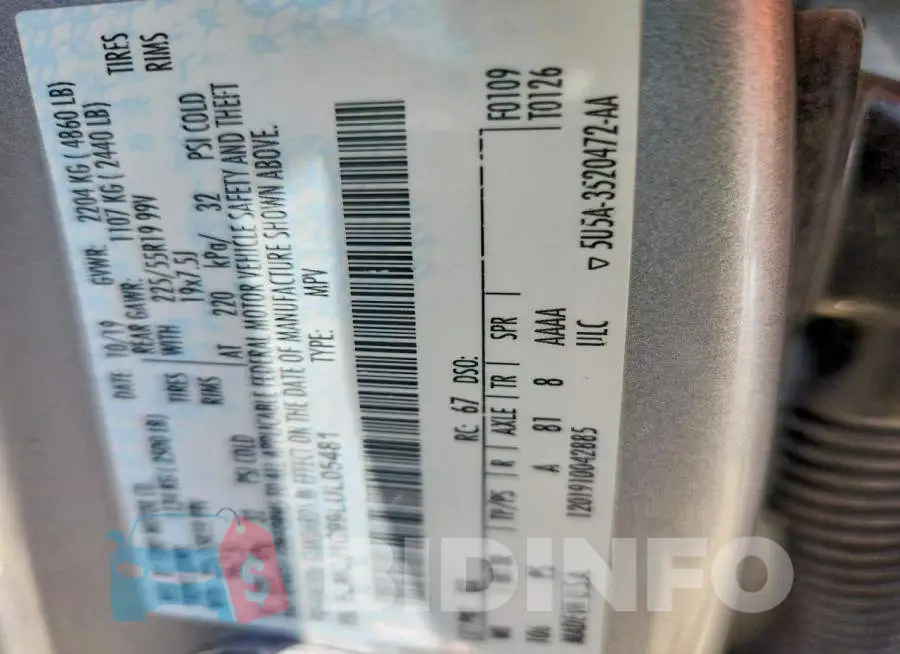 5LMCJ1C99LUL05481 Photo# 13
