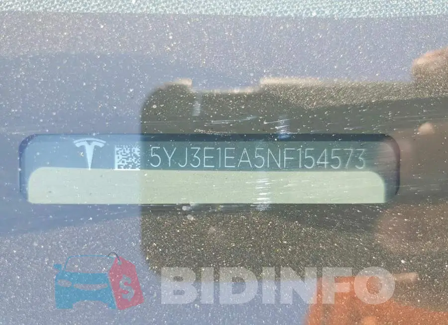 5YJ3E1EA5NF154573 Photo# 12