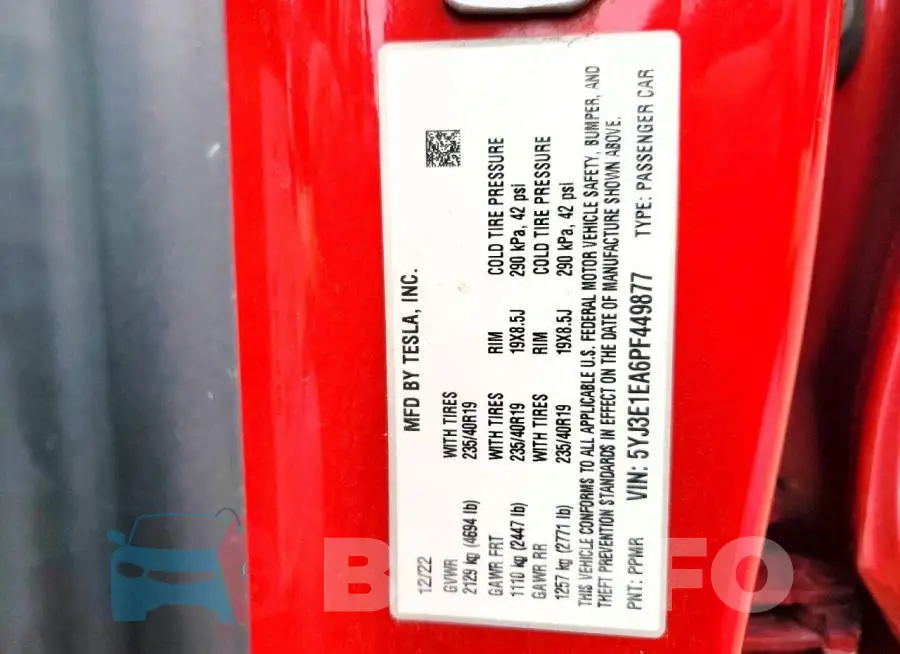 5YJ3E1EA6PF449877 Photo# 12