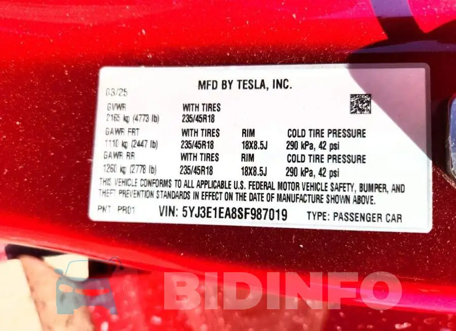5YJ3E1EA8SF987019 Photo# 12