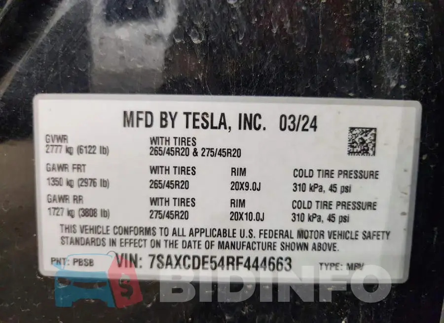 7SAXCDE54RF444663 Photo# 12