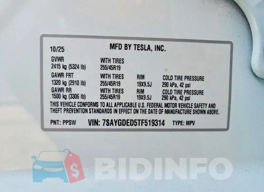 7SAYGDED5TF519314 Photo# 12