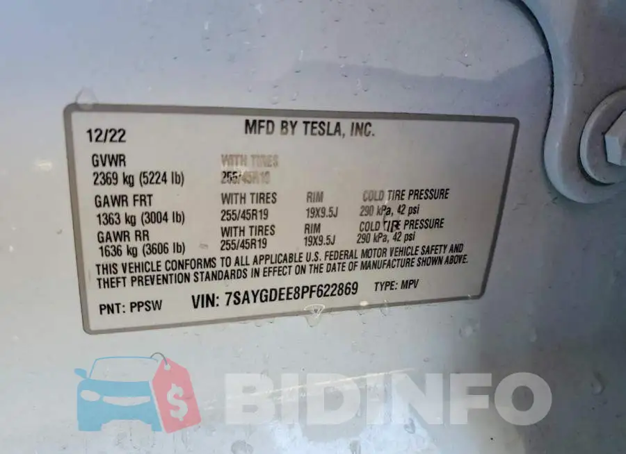 7SAYGDEE8PF622869 Photo# 12