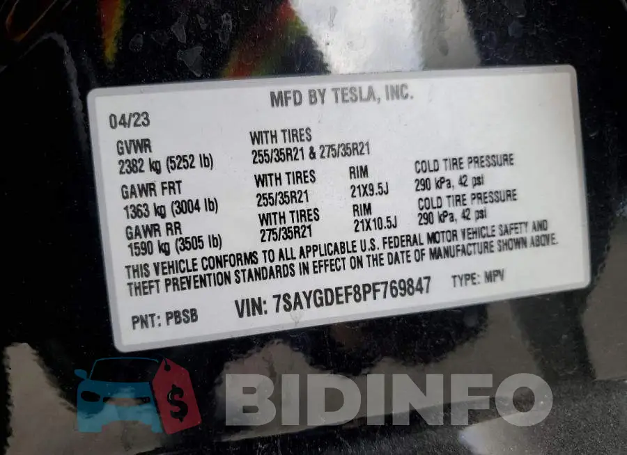 7SAYGDEF8PF769847 Photo# 13