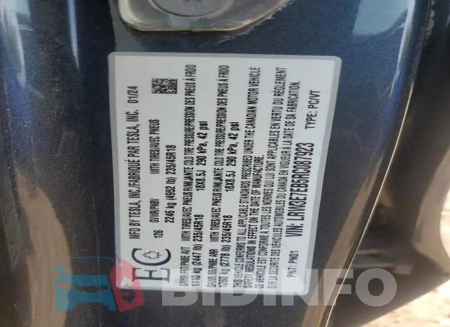 LRW3E7EB5RC087923 Photo# 12