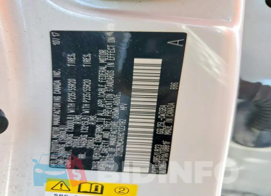 2T2BZMCAXHC123182 Photo# 13
