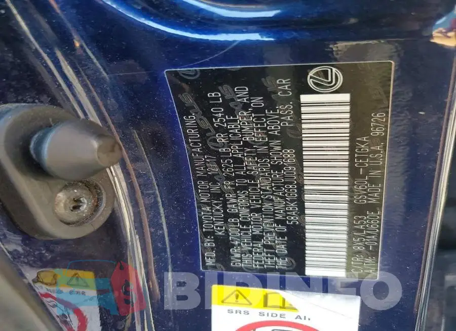 58ABK1GG8JU091688 Photo# 12