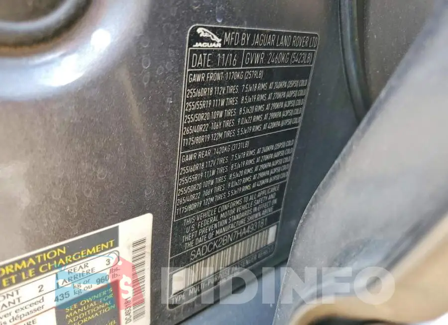 SADCK2BN7HA493181 Photo# 13