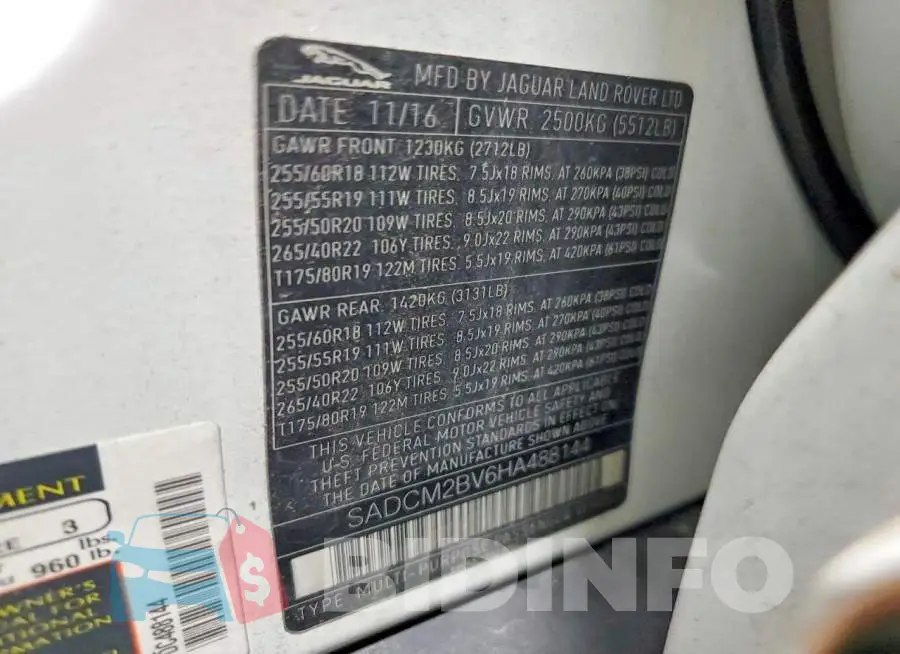 SADCM2BV6HA488144 Photo# 13