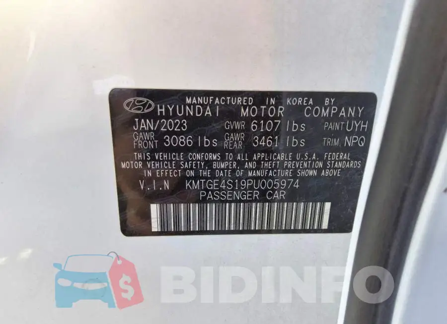 KMTGE4S19PU005974 Photo# 12