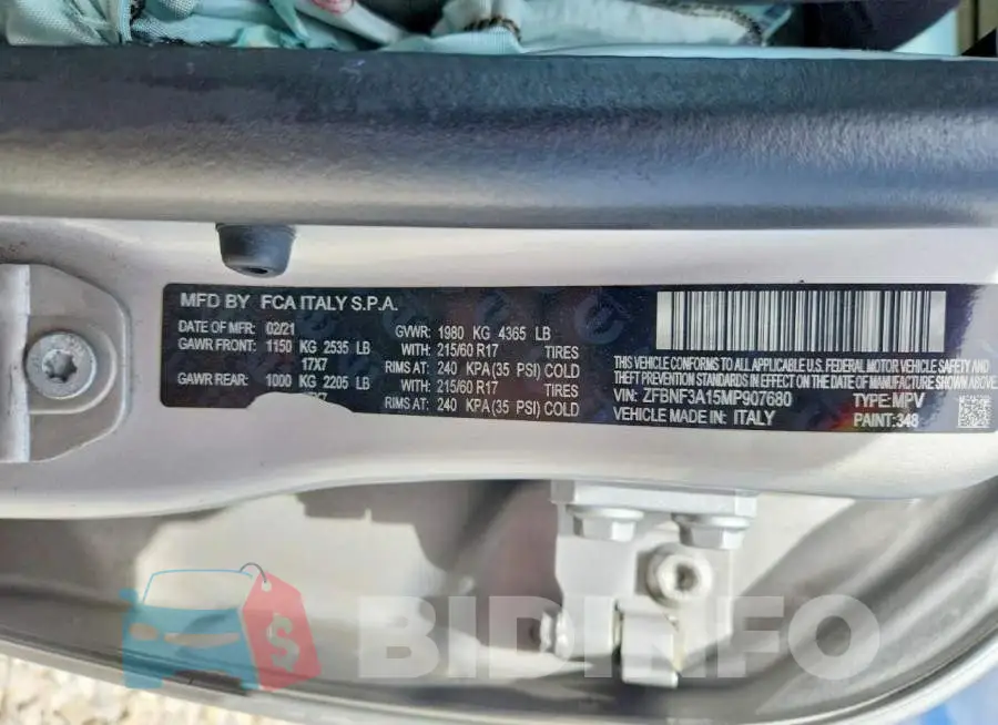 ZFBNF3A15MP907680 Photo# 12