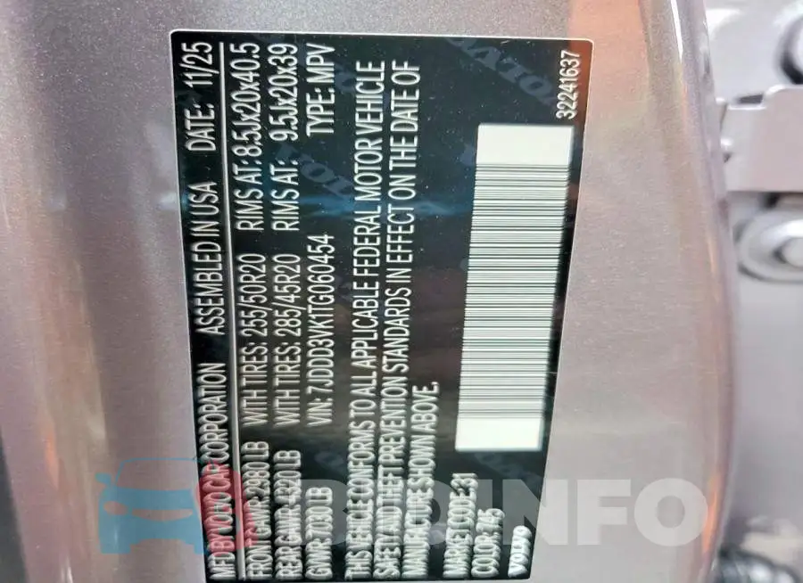 7JDDD3VK1TG060454 Photo# 13
