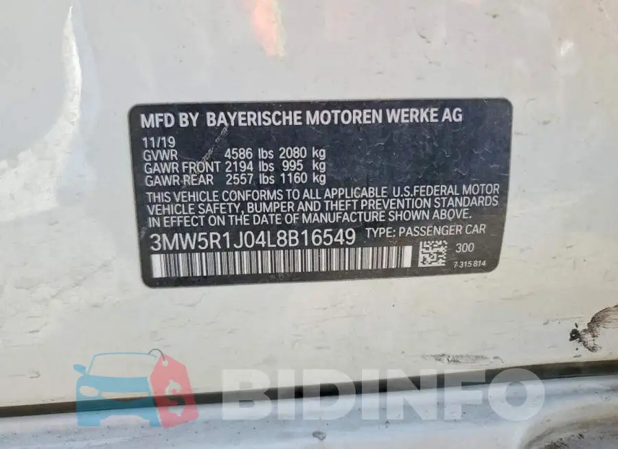 3MW5R1J04L8B16549 Photo# 12
